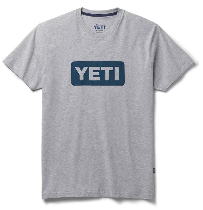 YETI GEAR PREMIUM LOGO BADGE SST HEATHER GRAY / NAVY Mundo Outdoors Shop