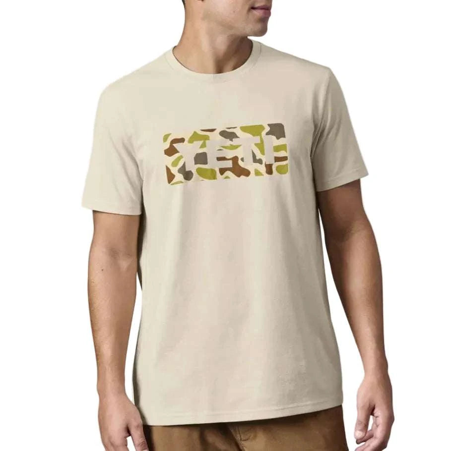 YETI GEAR CAMO LOGO BADGE SST SAND Mundo Outdoors Shop