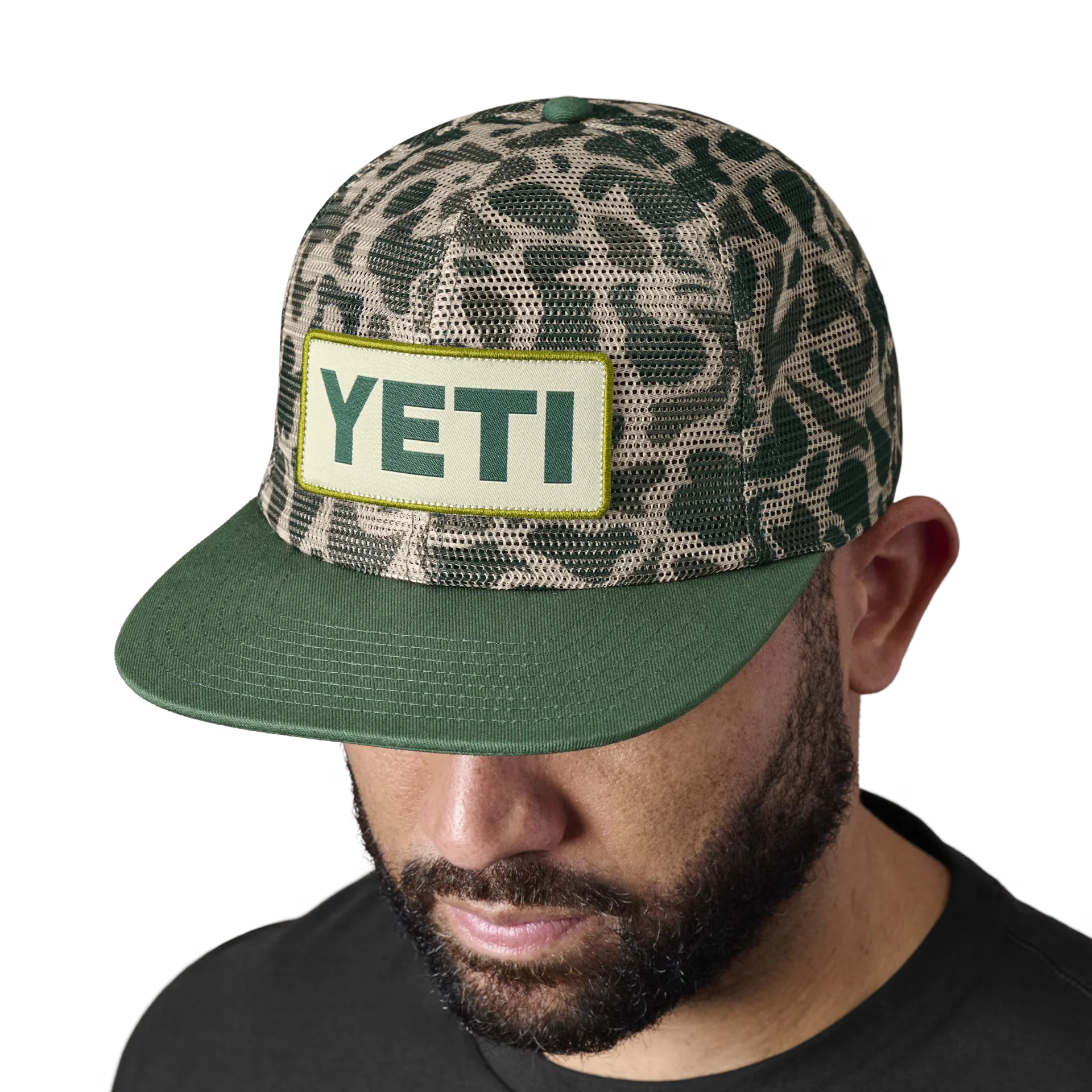 YETI GORRA HAT MESH CAMO FLAT BRIM HAT