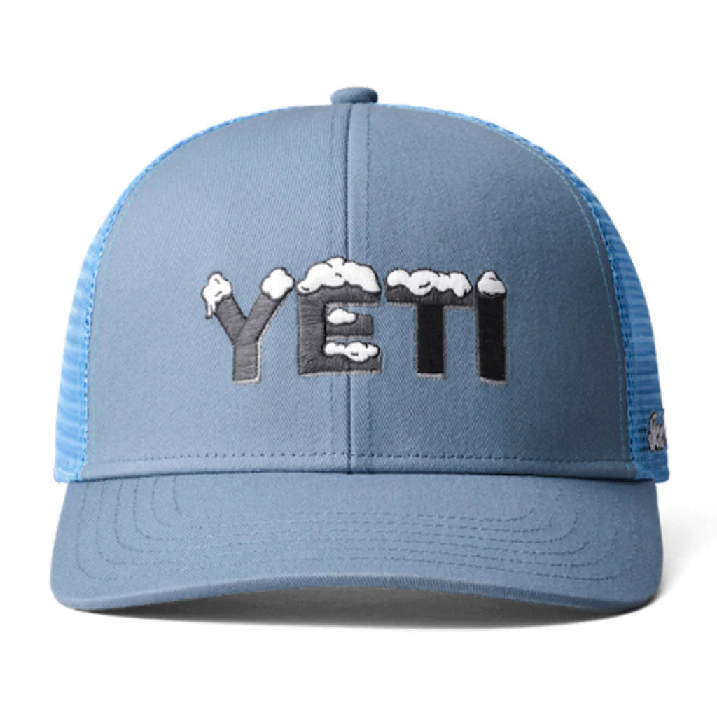 YETI GORRA HAT COOL ICE TRUCKER HAT STONE BLUE
