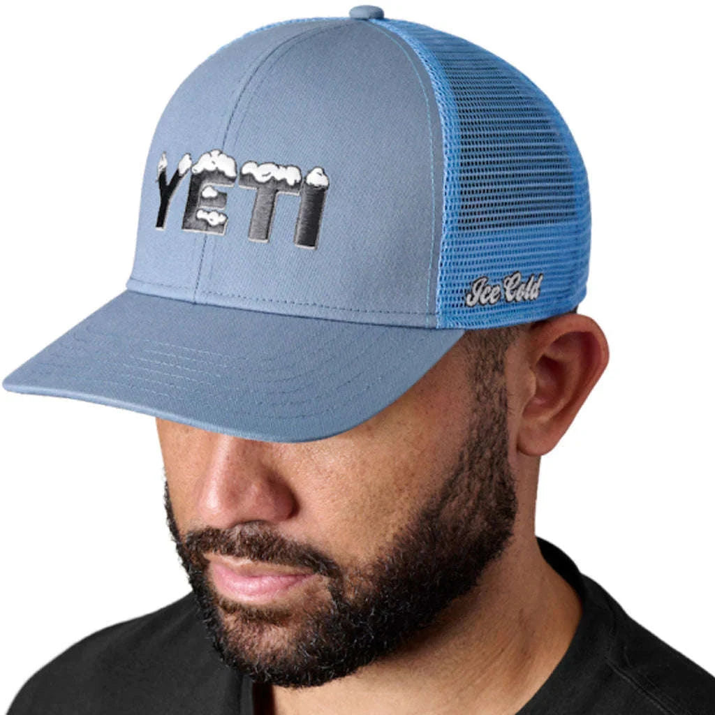 YETI GORRA HAT COOL ICE TRUCKER HAT STONE BLUE Mundo Outdoors Shop