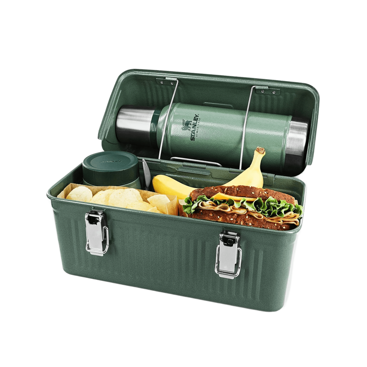 STANLEY CLASSIC LUNCHBOX HAMMERTONE GREEN Mundo Outdoors Shop