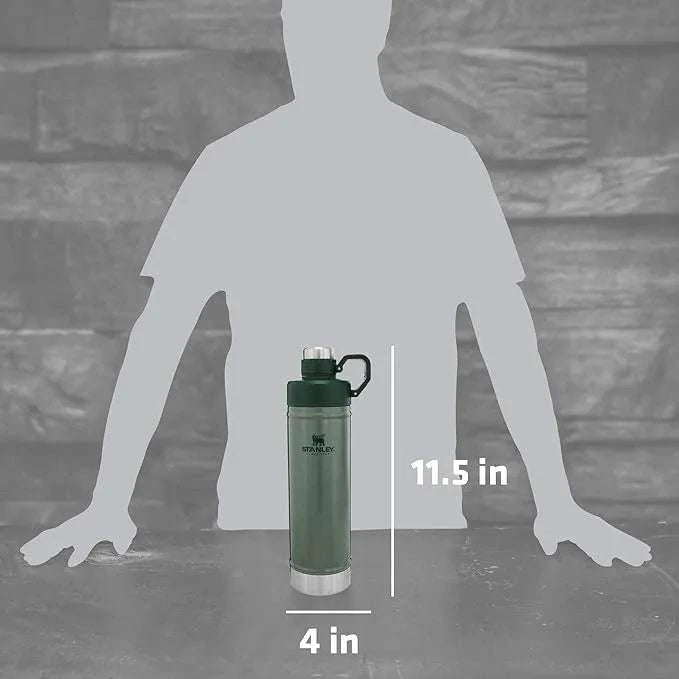 STANLEY WATER BOTTLE HANDLE GREEN 739 ML Mundo Outdoors Shop