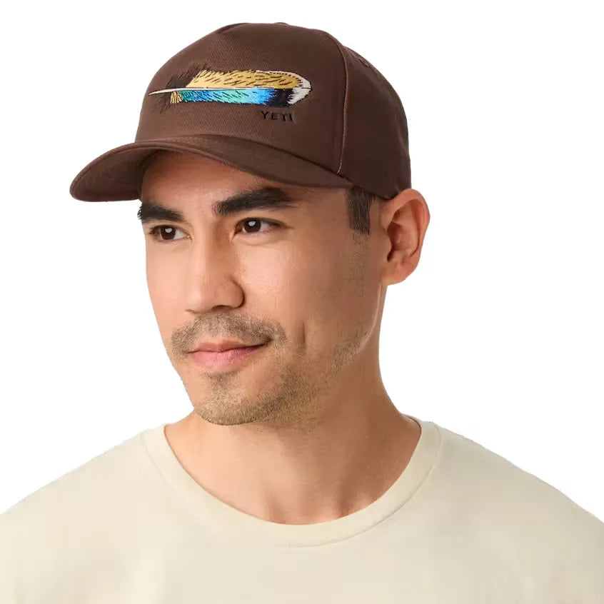 YETI GORRA WETLANDS FEATHER WFB SNAPBACK BROWN AJUSTABLE