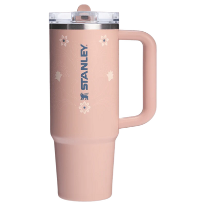 STANLEY QUENCHER PROTOUR FLIP STRAW TUMBLER PINK DUSK STITCH 887 ML