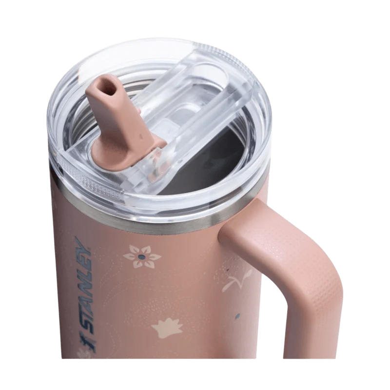 STANLEY QUENCHER PROTOUR FLIP STRAW TUMBLER PINK DUSK STITCH 887 ML