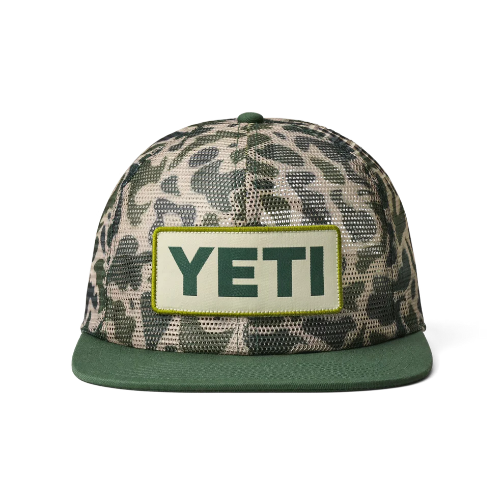 YETI GORRA HAT MESH CAMO FLAT BRIM HAT