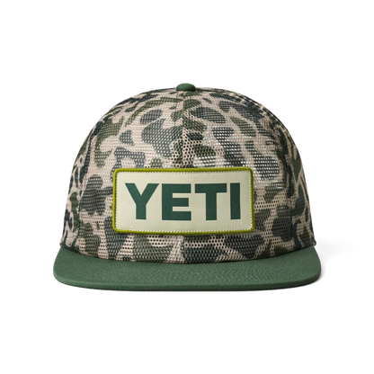 YETI GORRA HAT MESH CAMO FLAT BRIM HAT