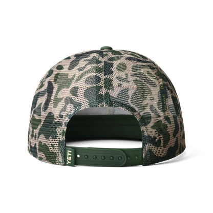 YETI GORRA HAT MESH CAMO FLAT BRIM HAT