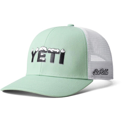 YETI HAT COOL ICE TRUCKER HAT ICE BLUE