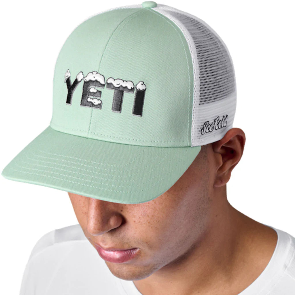 YETI HAT COOL ICE TRUCKER HAT ICE BLUE