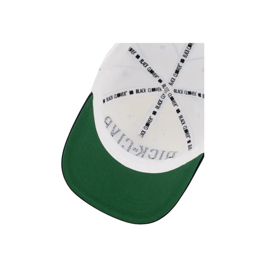 BLACK CLOVER GORRA THROWBACK BLANCO AJUSTABLE