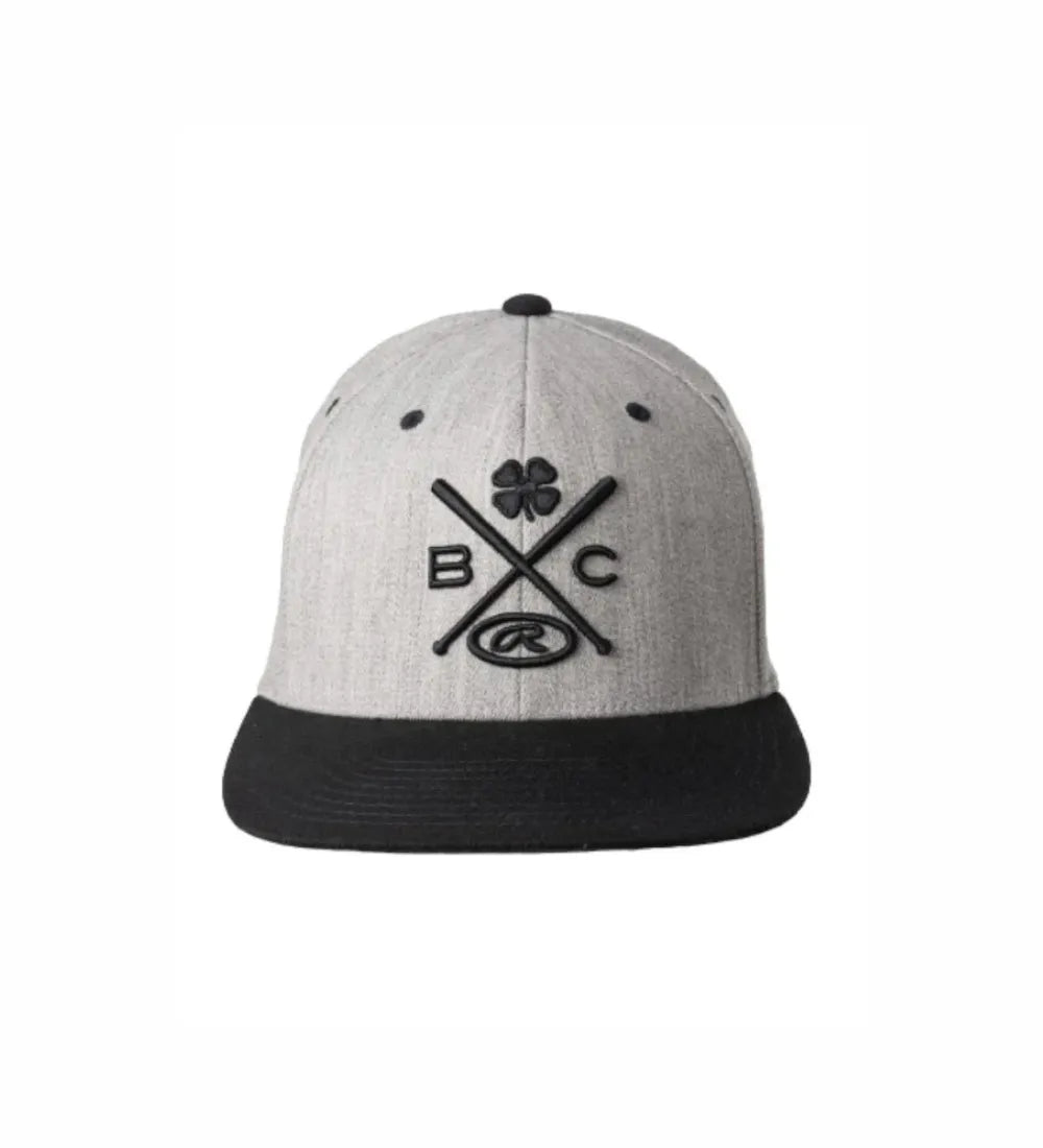 BLACK CLOVER RAWLINGS BASEBALL IS LIFE GRIS AJUSTABLE