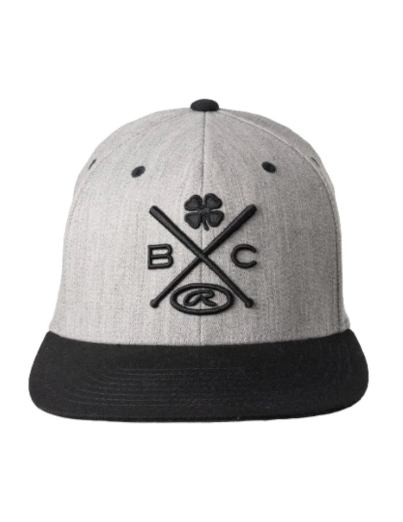 BLACK CLOVER RAWLINGS BASEBALL IS LIFE GRIS AJUSTABLE