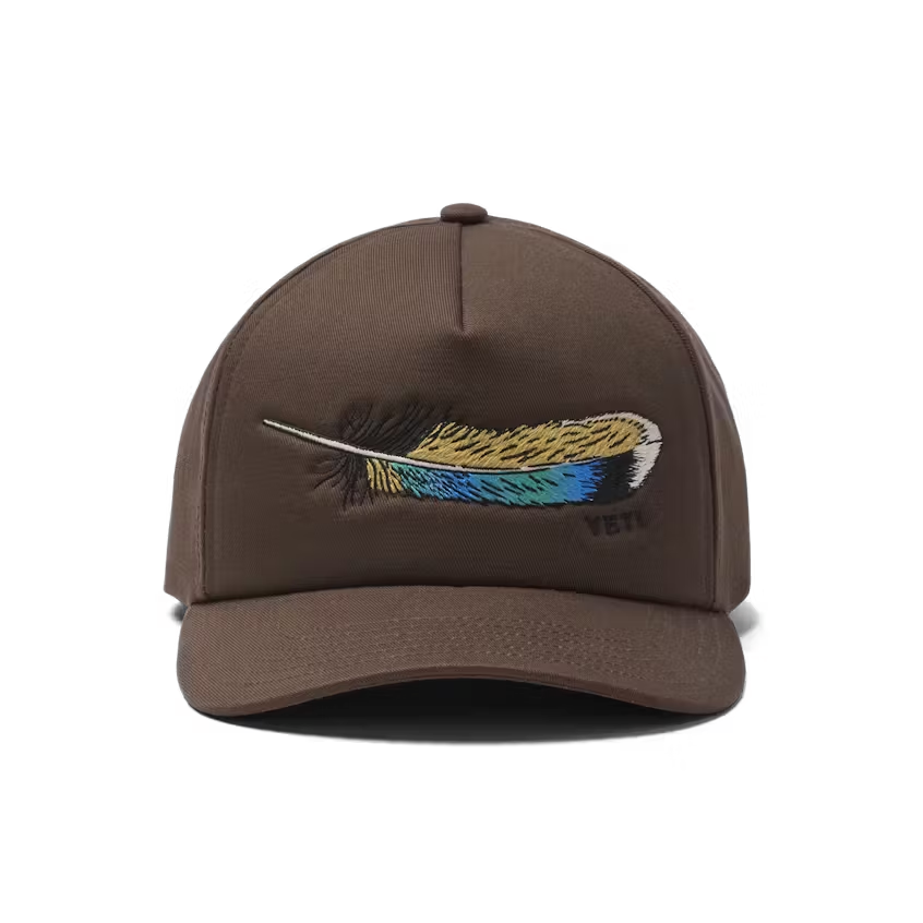 YETI GORRA WETLANDS FEATHER WFB SNAPBACK BROWN AJUSTABLE