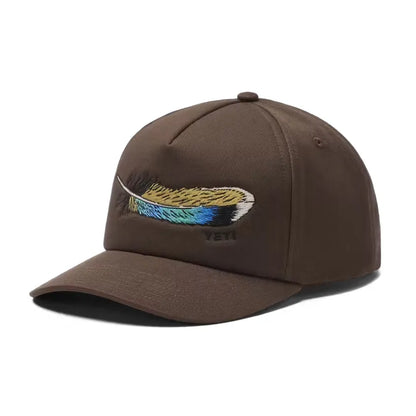 YETI GORRA WETLANDS FEATHER WFB SNAPBACK BROWN AJUSTABLE