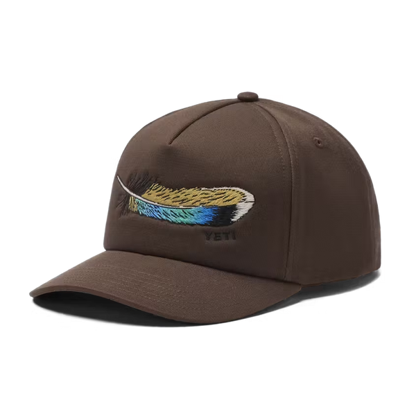 YETI GORRA WETLANDS FEATHER WFB SNAPBACK BROWN AJUSTABLE