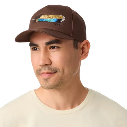 YETI GORRA WETLANDS FEATHER WFB SNAPBACK BROWN AJUSTABLE