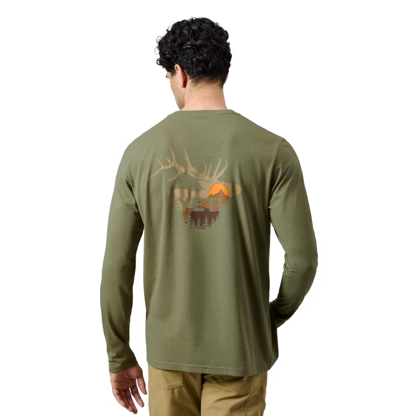 YETI GEAR SUNRISE ELK LST HEATHER OLIVE