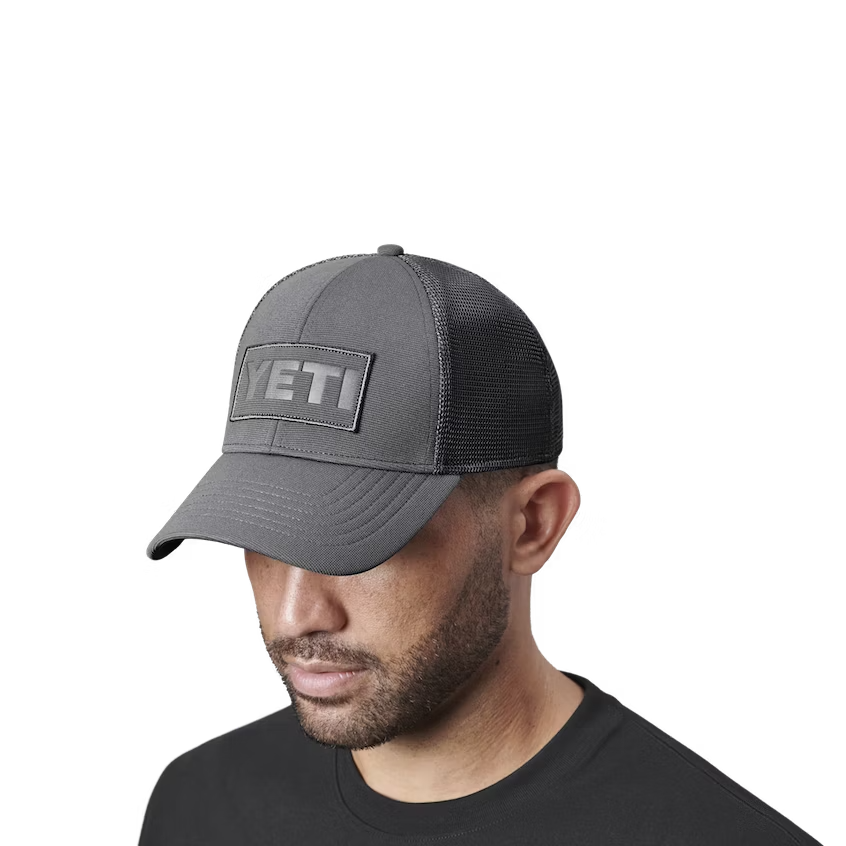 YETI GORRA CORE PATCH TRUCKER GRAY ON GRAY